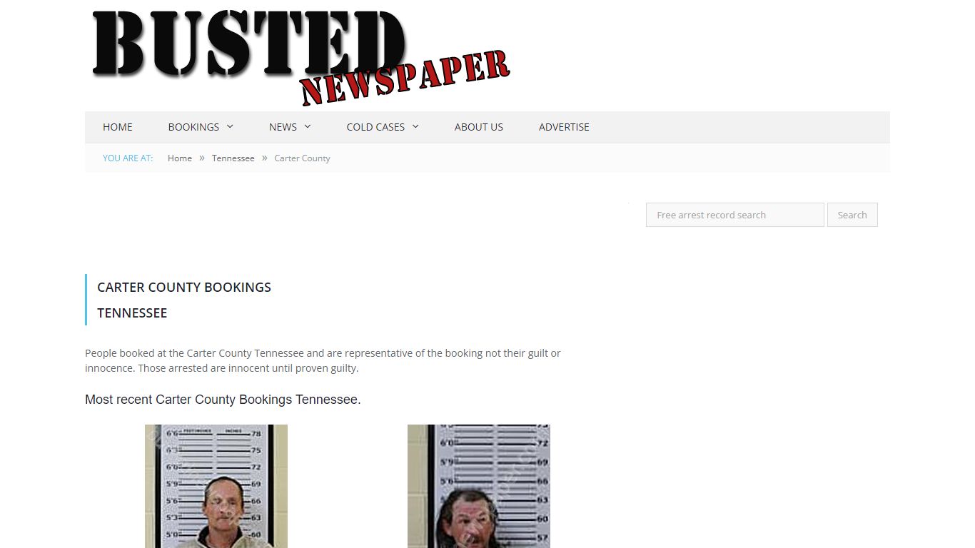 Carter County, TN Mugshots - BUSTEDNEWSPAPER.COM